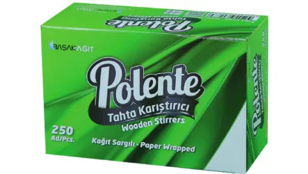 Polente Paper-Wrapped Wooden Stirrer