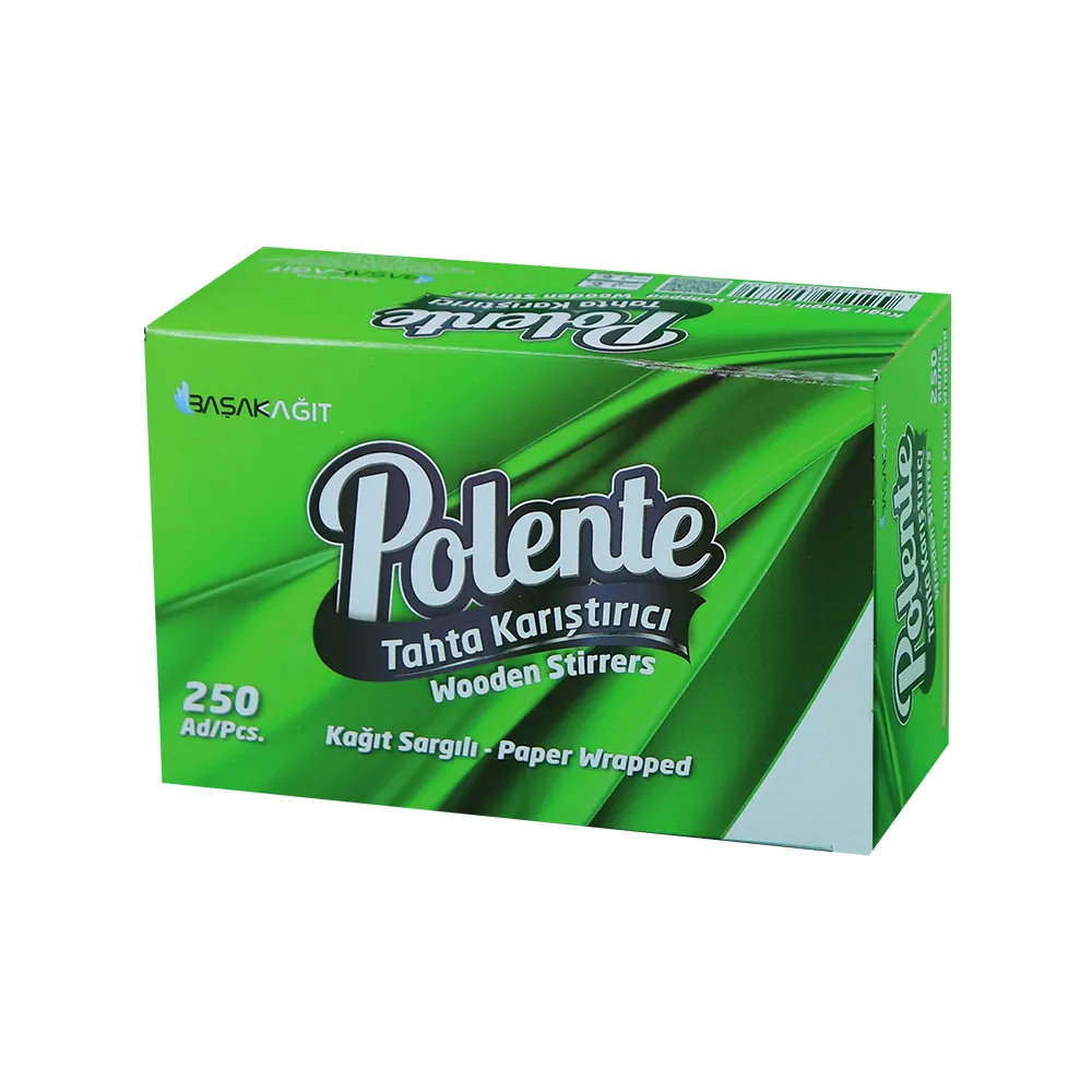 Polente Paper-Wrapped Wooden Stirrer