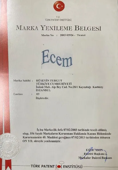 Başak Kağıt certificate